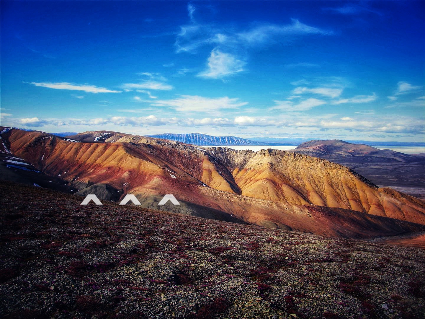 The change from green to red rock on northern Ellesmere Island marks the time when 90 percent of life was lost during the Permian Extinction. A large spike in mercury content was found here.